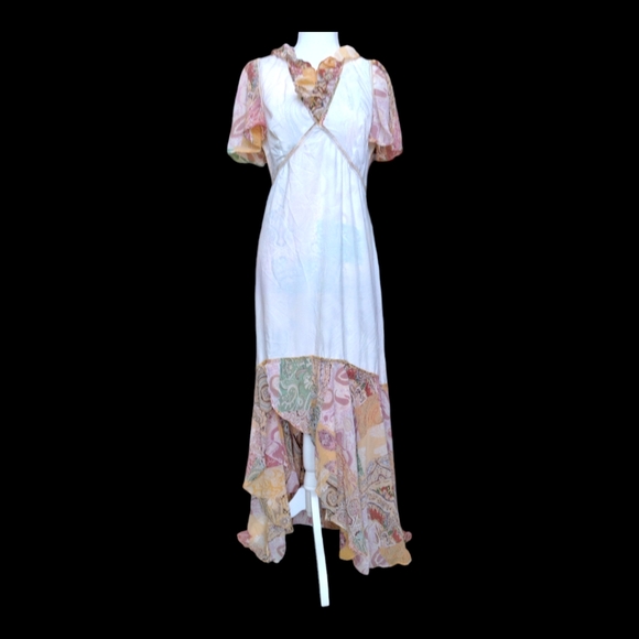 Paisley Print Chiffon Dress - Picture 8 of 11